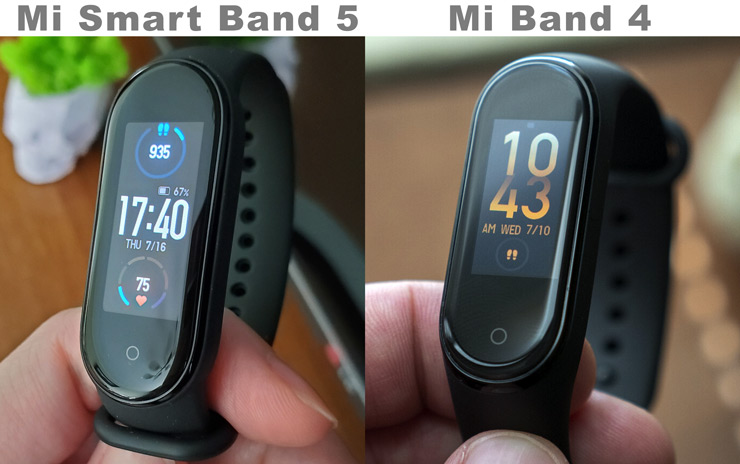 Mi Band 5 против Mi Band 4